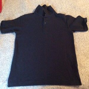 Navy blue dockers polo shirt.